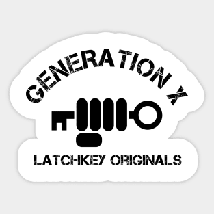 Generation X Latchkey Originals Sticker